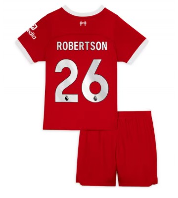 Liverpool Andrew Robertson #26 Hjemmebanesæt Børn 2023-24 Kort ærmer (+ korte bukser)